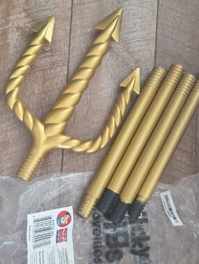 Nicky Bigs Novelties Gold Trident 5-Piece Prop